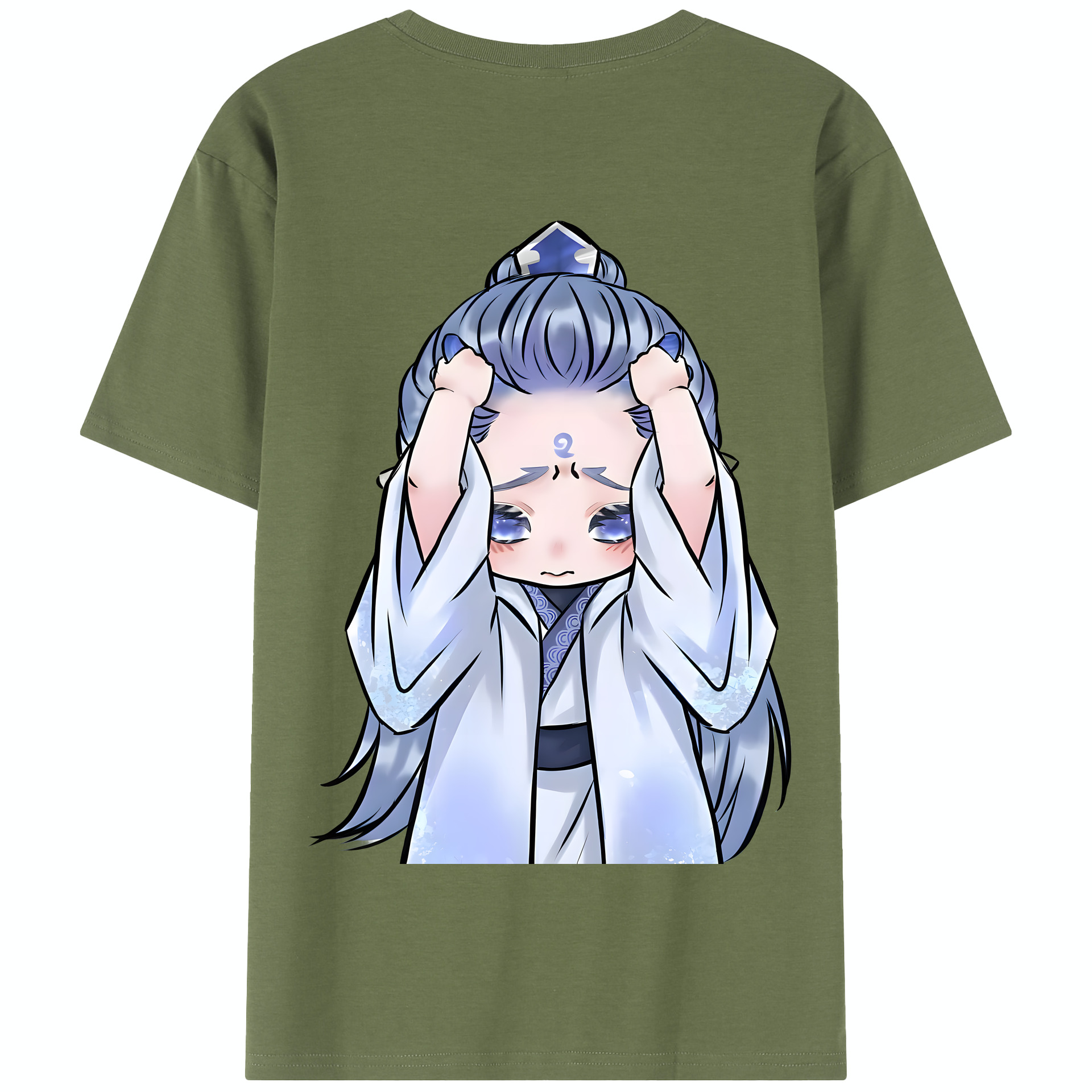 （画像用） Ne Zha 2 ナタ 魔童の大暴れ 綿100％半袖Tシャツ（背面プリント）